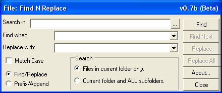 Example of Main window